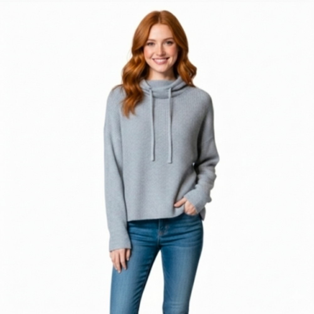 Banana Republic Alpaca Cozy Knit Hooded Sweater Size L